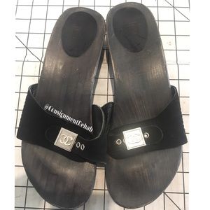 ‼️SOLD‼️Chanel Wooden Sandals-41
